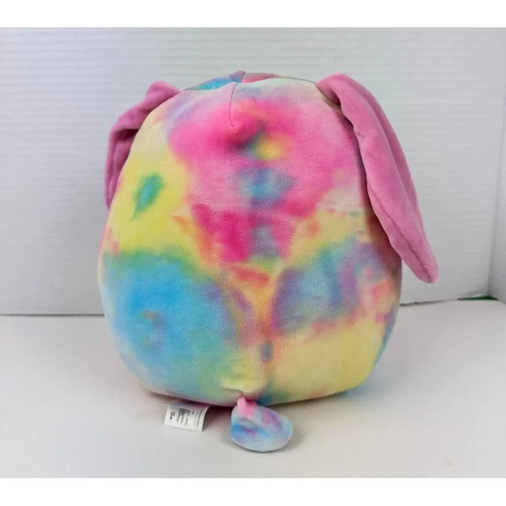 Squishmallow Mystery Squad Candy Easter Bunny Rainbow Tie-dye Plush Kelly Toy 8